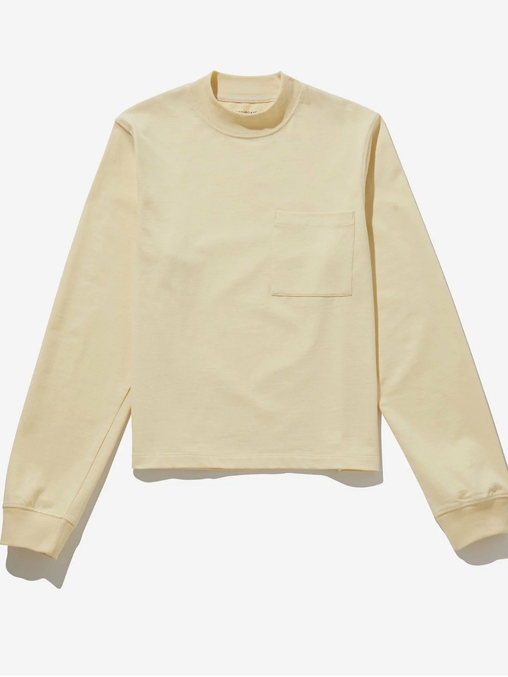Saturdays New York City Cream Long-Sleeve Pocket Tee